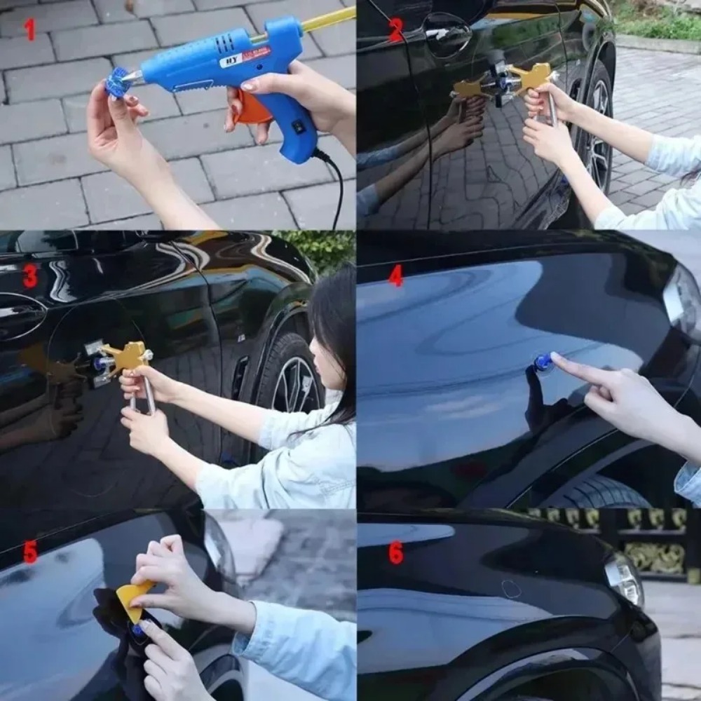 Car Workshop Tools Kit - Kit de ventosas para desabollar coches,