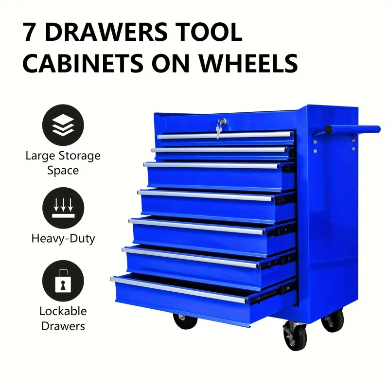 Car Workshop Tools Kit - Carrito de Herramientas Multifuncional Azul de